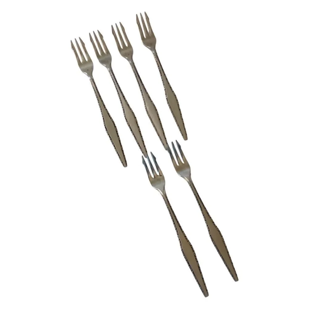 Regent Japan Cocktail Fork Set 6 Seafood Demitasse Stainless Steel Appetizer MCM